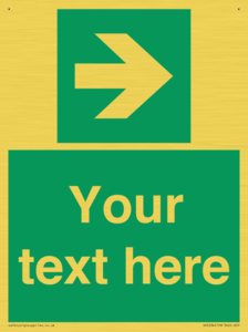 Custom Arrow Right Sign